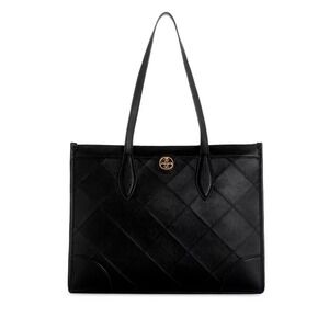Nine‎ West Black Quilted Tote Bag Designer Style Shoulder Bag Purse Handbag